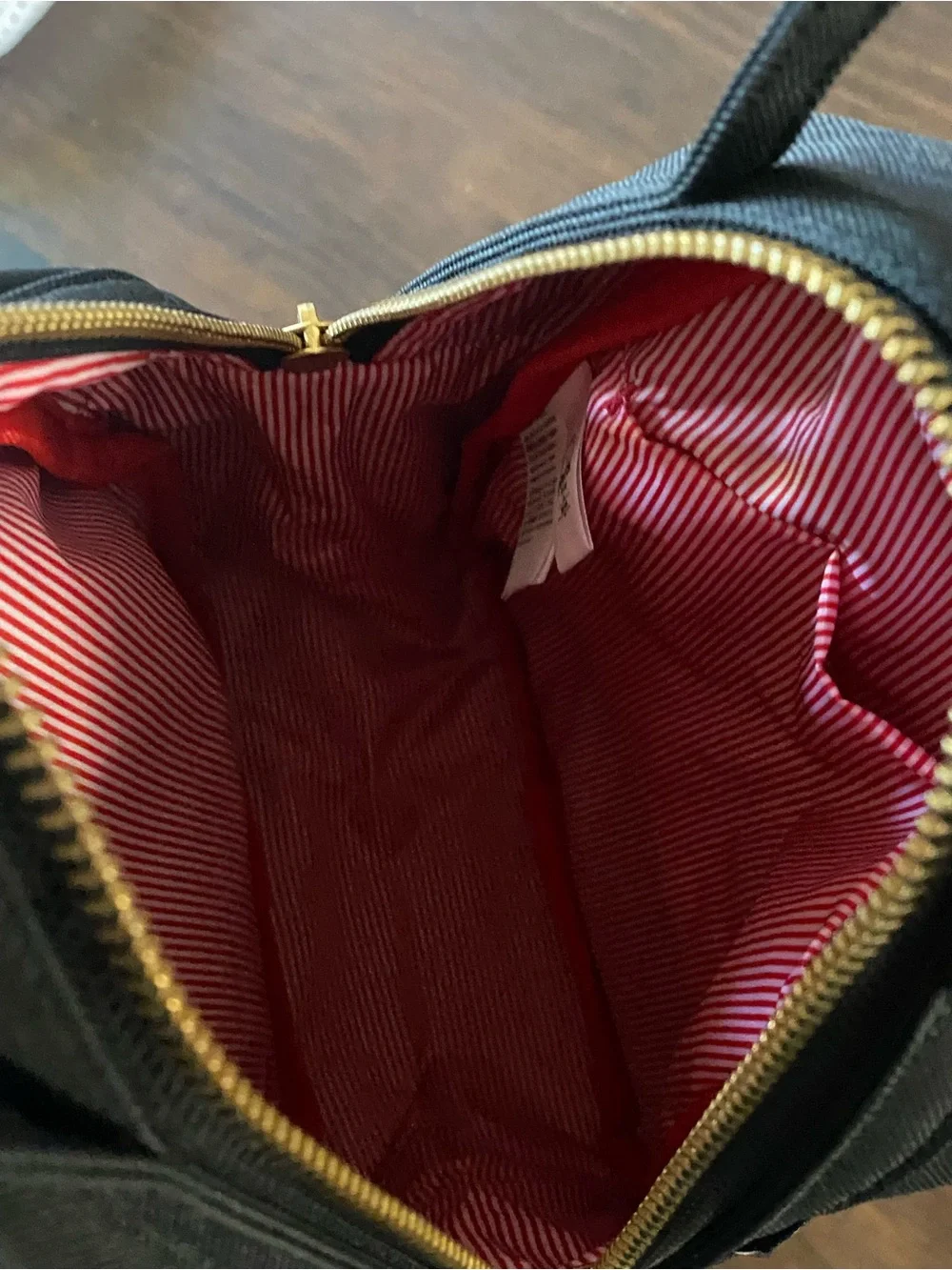 Herschel Supply Company Black Mini Backpack with Gold Zippers